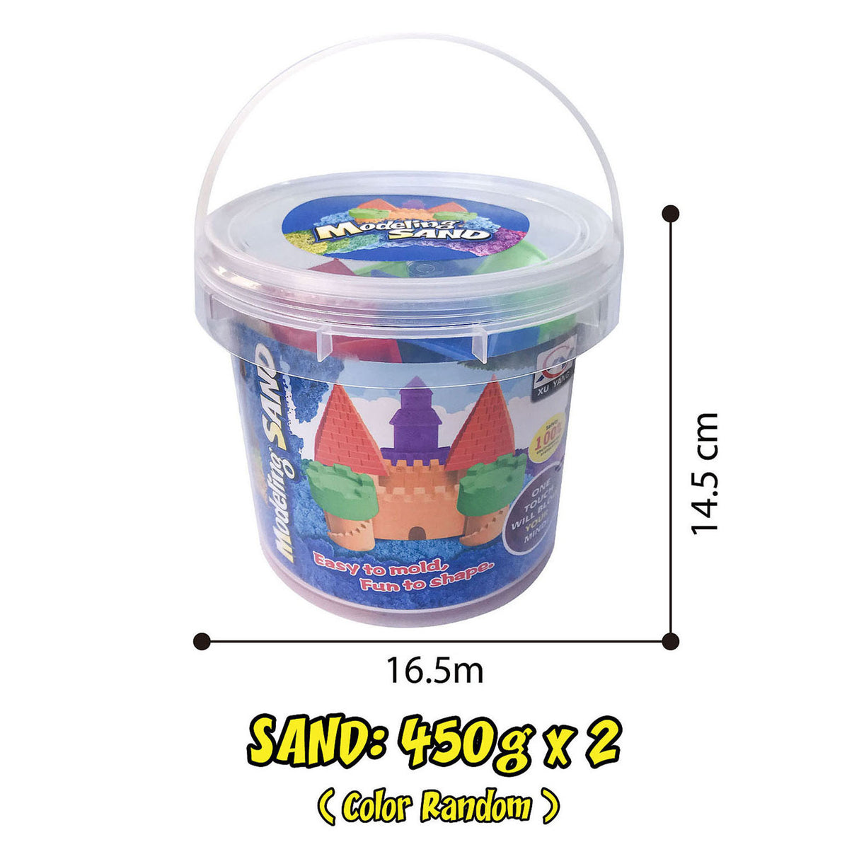 Modelling zand in opbergbox, 2 x 450 gram