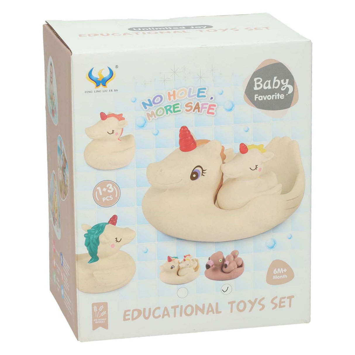 Baddieren flamingo familie, 4dlg