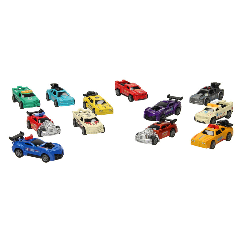Die-cast raceauto's, 12dlg.