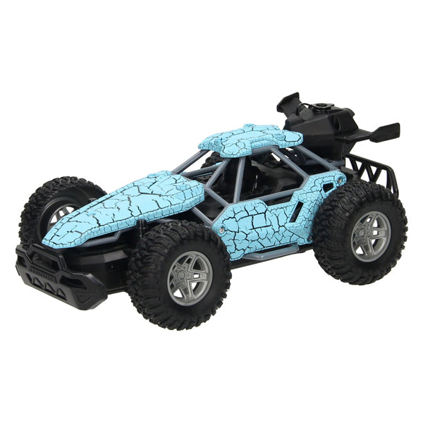 Rc bestuurbare auto met rookfunctie - blauw