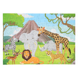 Vloerpuzzel wilde dieren, 100st.