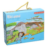 Vloerpuzzel wilde dieren, 100st.