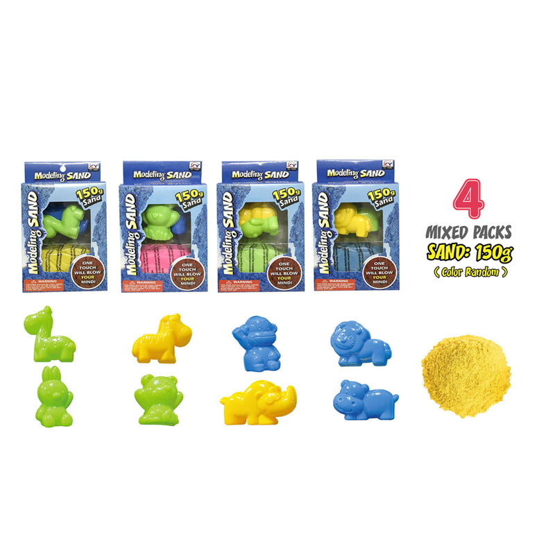 Speelzand 150gr met dierenvormpjes