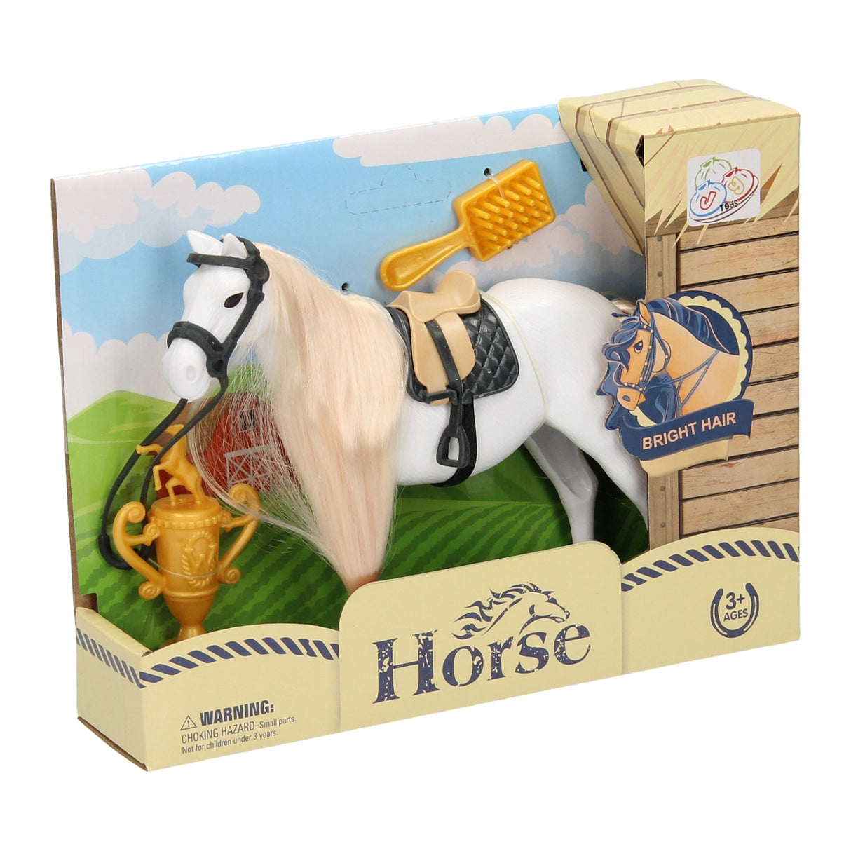Paard met kammetje en beker