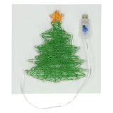 String art kerstboom met led lampjes