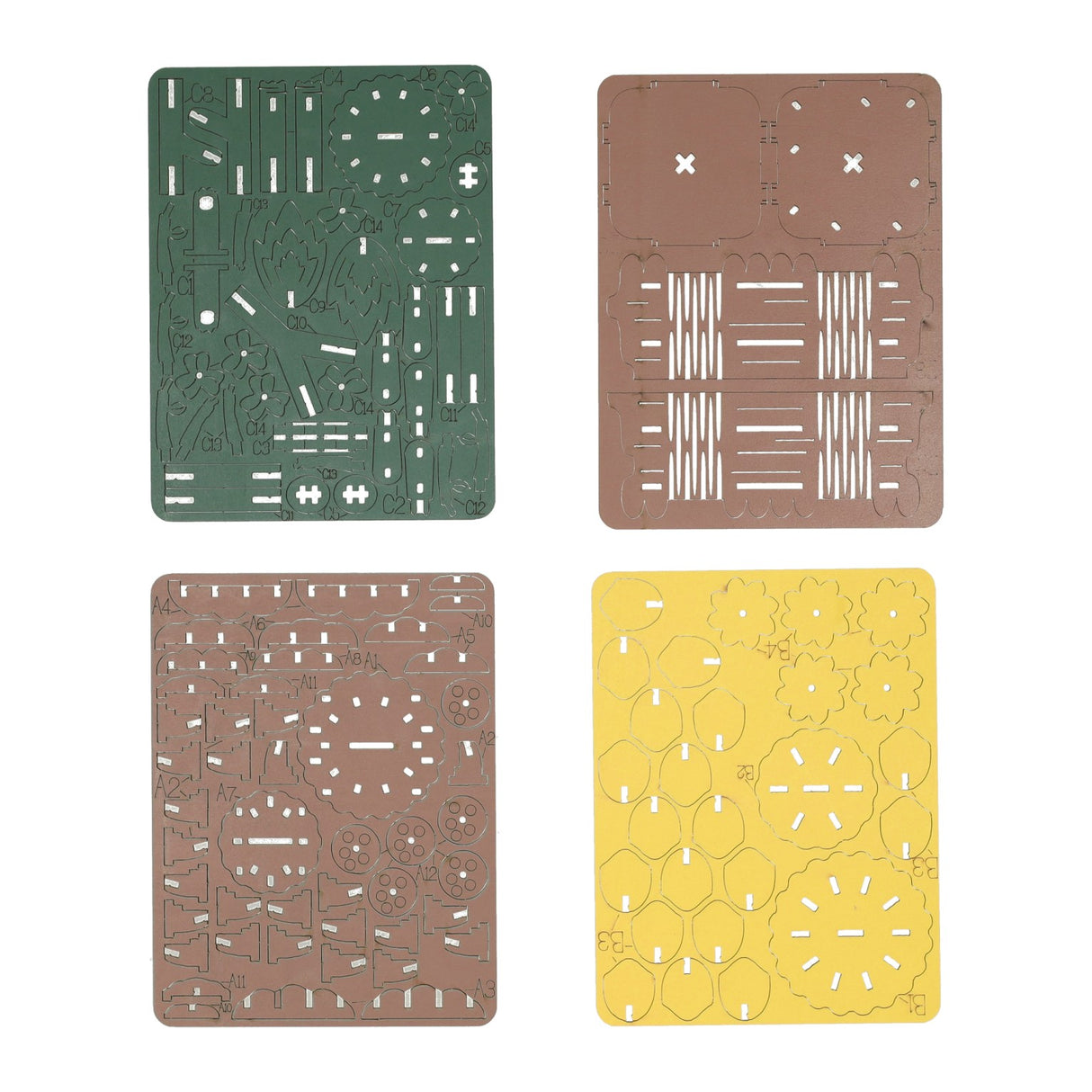 Houten 3d bouwpakket zonnebloemen - 121dlg.