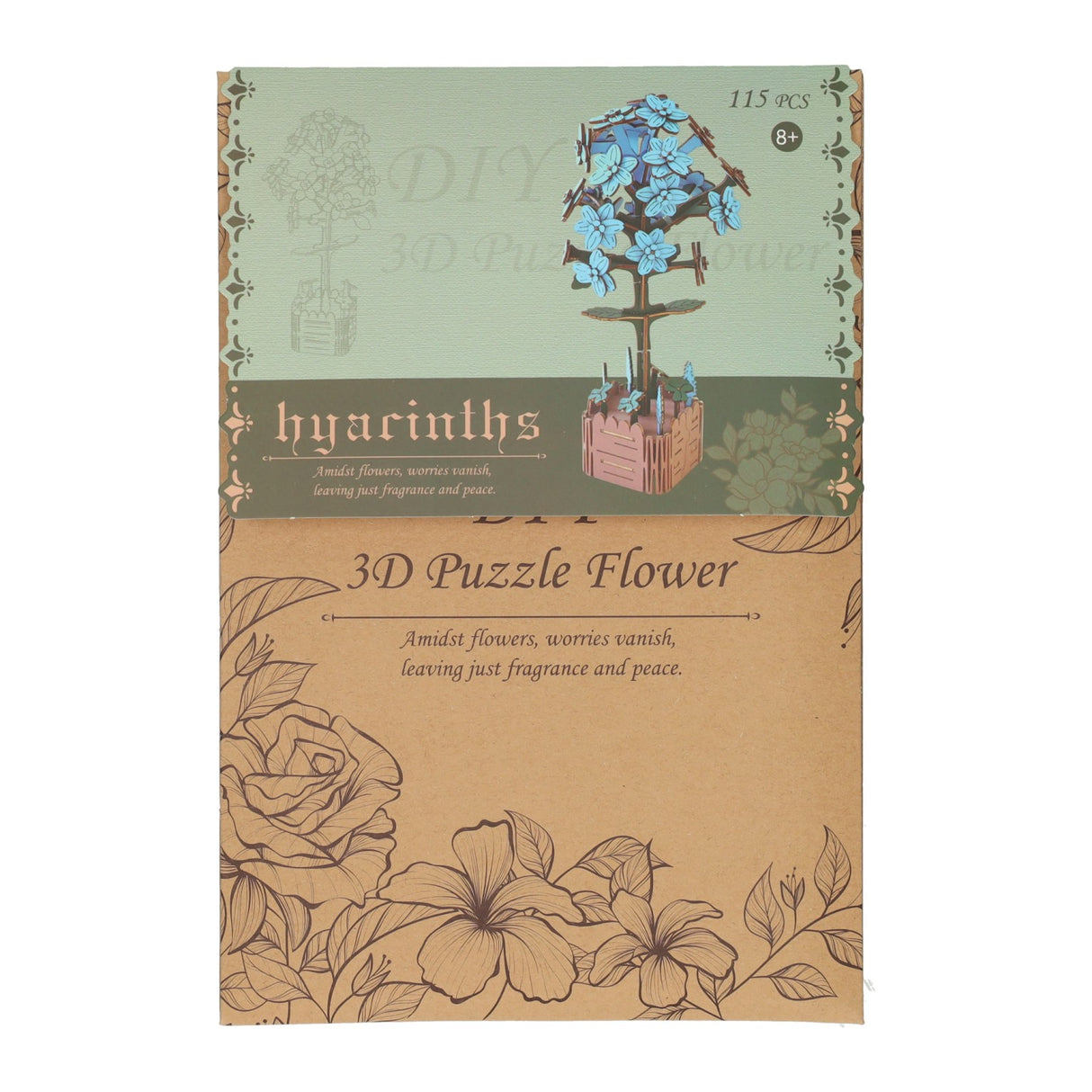 Houten 3d bouwpakket hyacint - 115dlg.