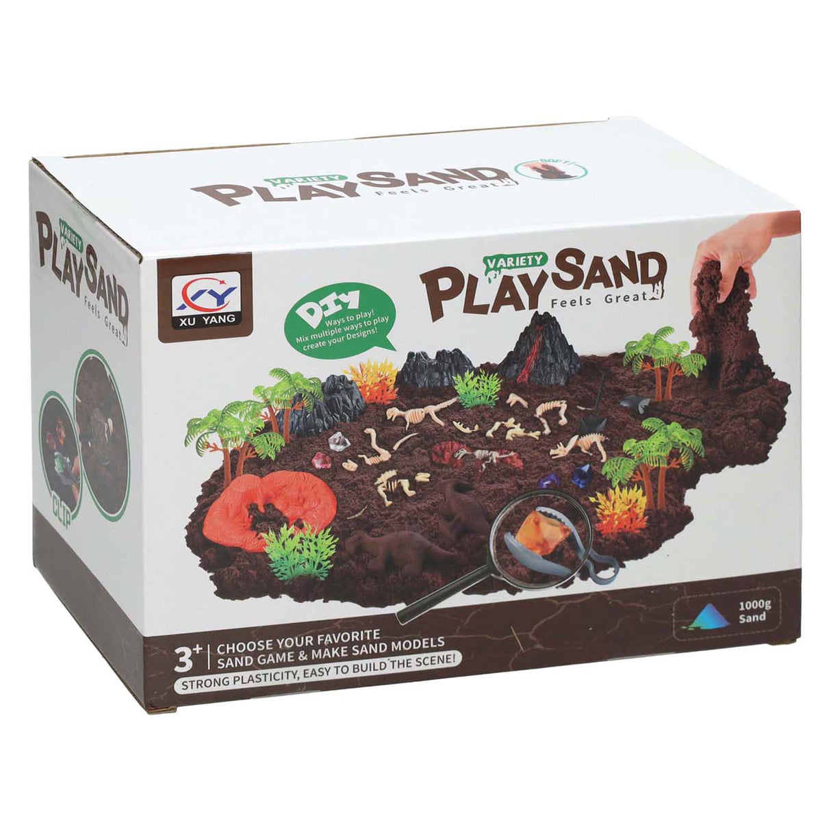 Speelzand dinowereld met speelmat