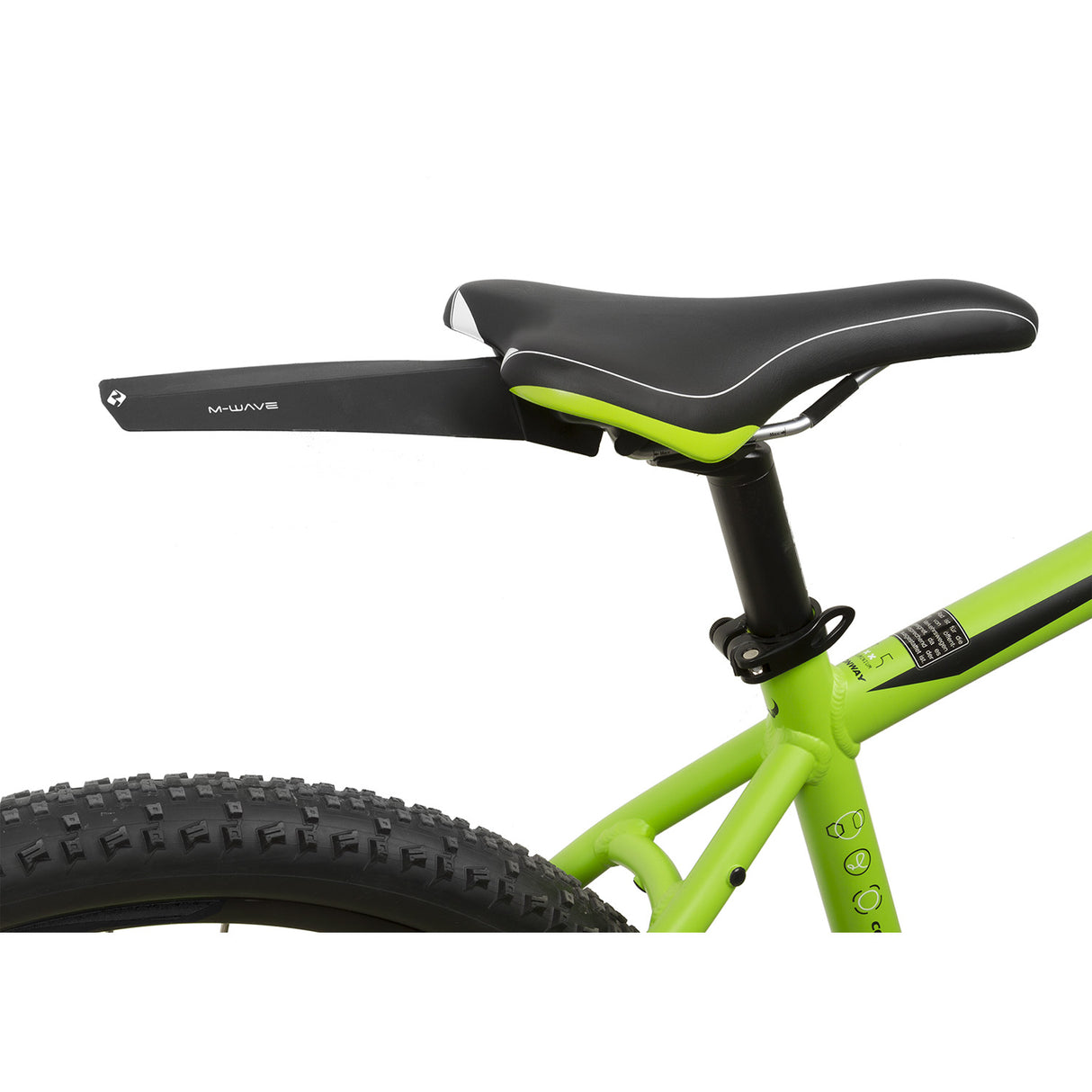 M-Wave Vouwbaar achterspatbord Mud Max Flex R clip-on