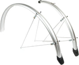 Spatbordset Eurofender Elegance 28 x 46 mm - zilver