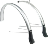 Eurofender Spatbordset Snello 28 x 51 mm zilver