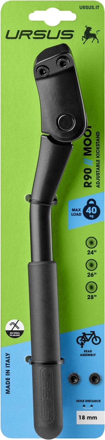 Ursus achterstandaard mooi+ anti-noise 18mm plaat zwart