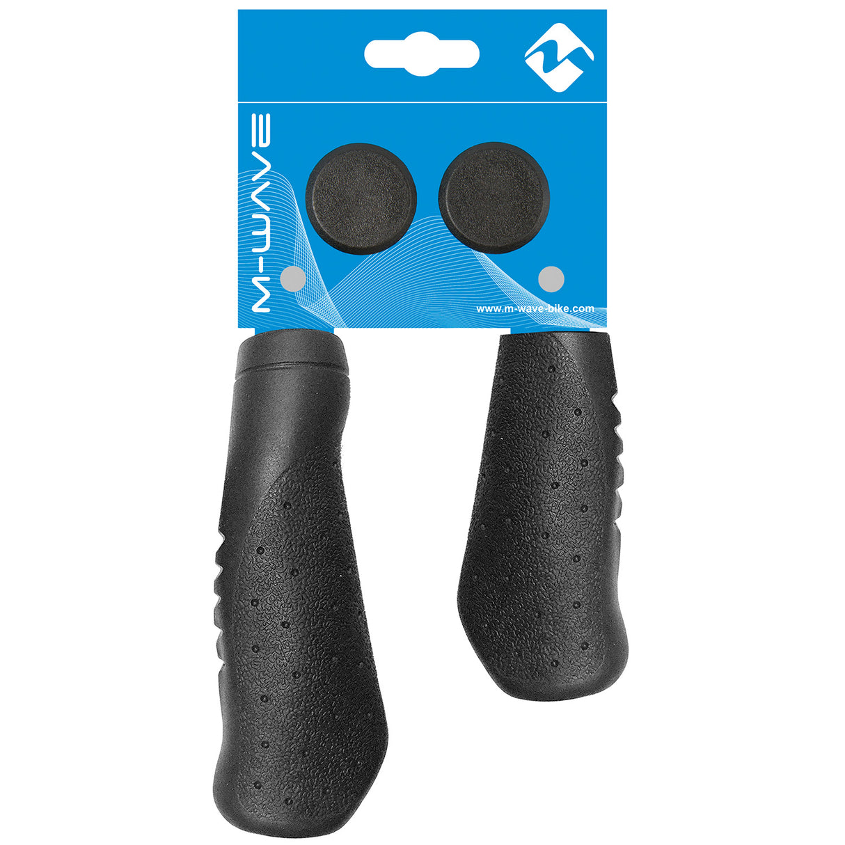 M-wave handvatset ergogel 131 met gelvulling - zwart