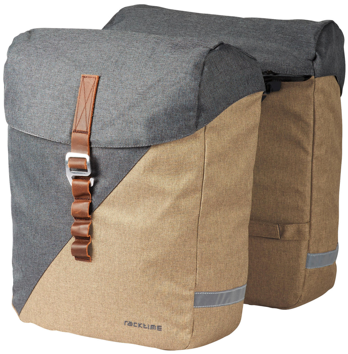 Racktime dubbele tas heda 2.0 double bag heda 2.0 desert sand dust grey