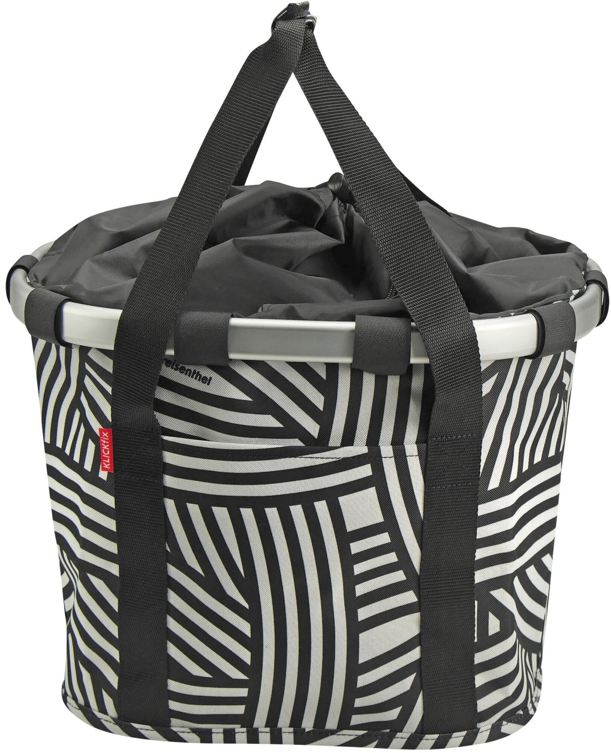 Rixen & kaul shoppertas "bikebasket" shop.bag r&k bikebasket zebra