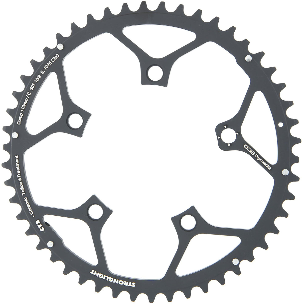 Stronglight kettingblad ct2 chain ring strongl. ct2 110mm 48t f.campa10sp