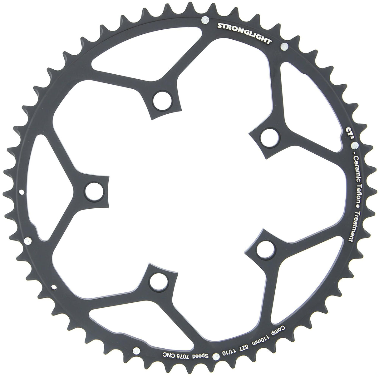 Stronglight kettingblad "ct2" chain ring strongl.ct2 110mm 52t b