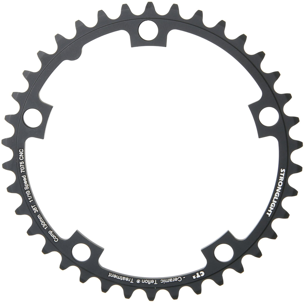 Stronglight kettingblad ct2 chain ring strongl.ct2 38t alu black