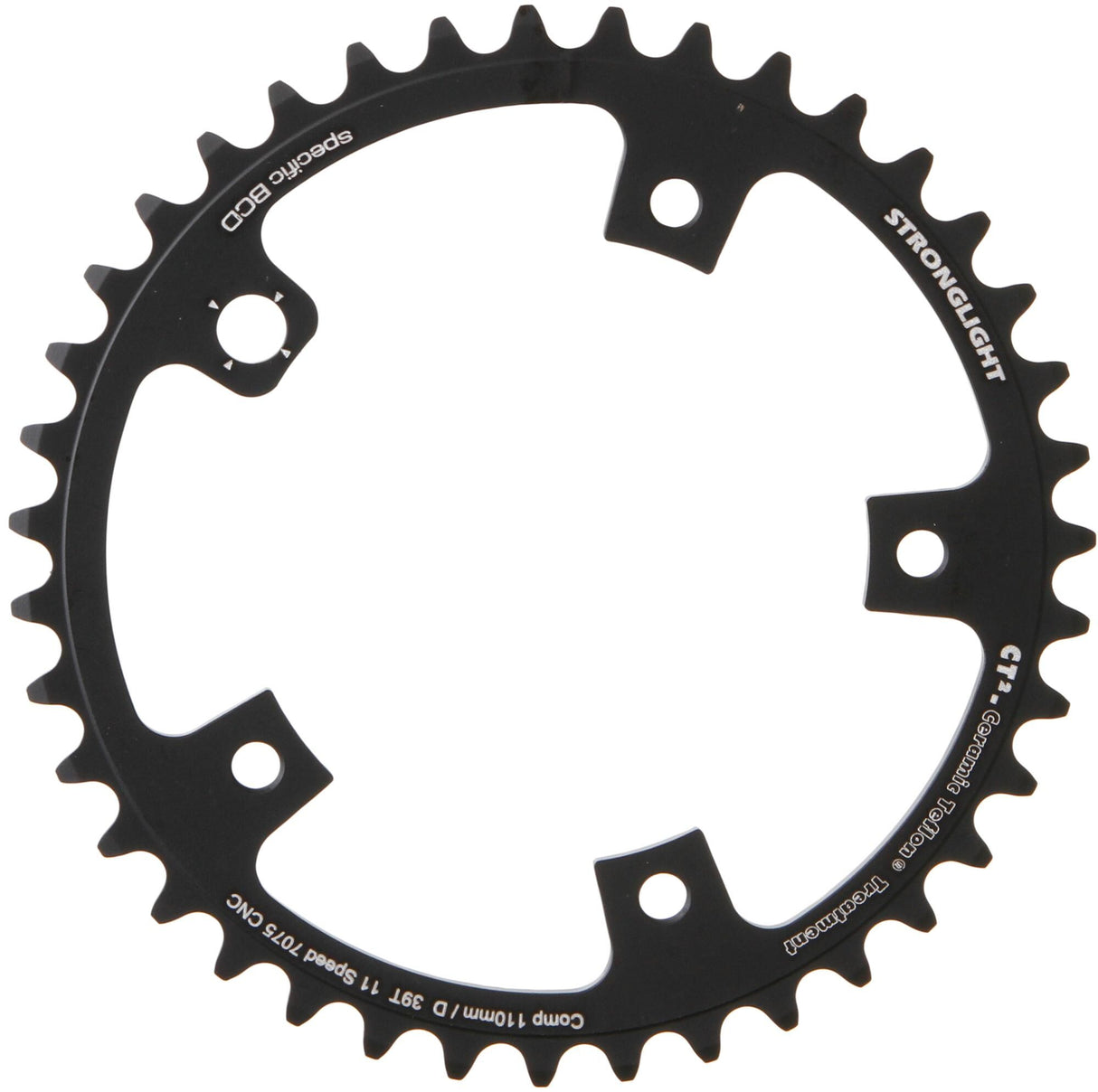 Stronglight kettingblad "ct2" chain ring strongl.ct2 42t 110mm campa sr eps
