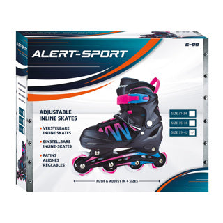 Alert sport inline skates skeelers roze (maat 39-42)