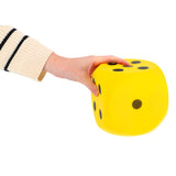 Basic dobbelsteen soft geel 16 cm