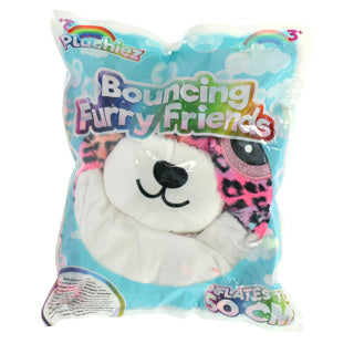 Pluchiez bal bouncing furry 50 cm assorti