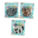 Pluchiez bouncing furry wild animals 23 cm assorti panda zebra tijger