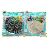 Pluchiez bouncing furry wild animals 23 cm assorti panda zebra tijger
