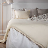 Venture home dekbedovertrek lias 200x150 cm katoen beige