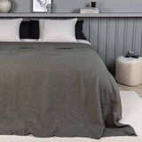 Venture home bedsprei milo 260x260 cm polyester grijs