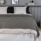 Venture home bedsprei milo 260x260 cm polyester grijs