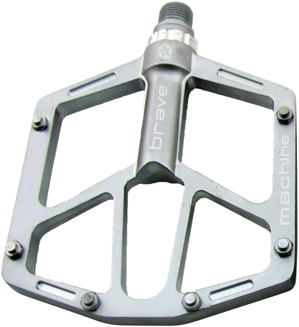 Brave platformpedaal superthin mod. 19 platform pedal superthin silver