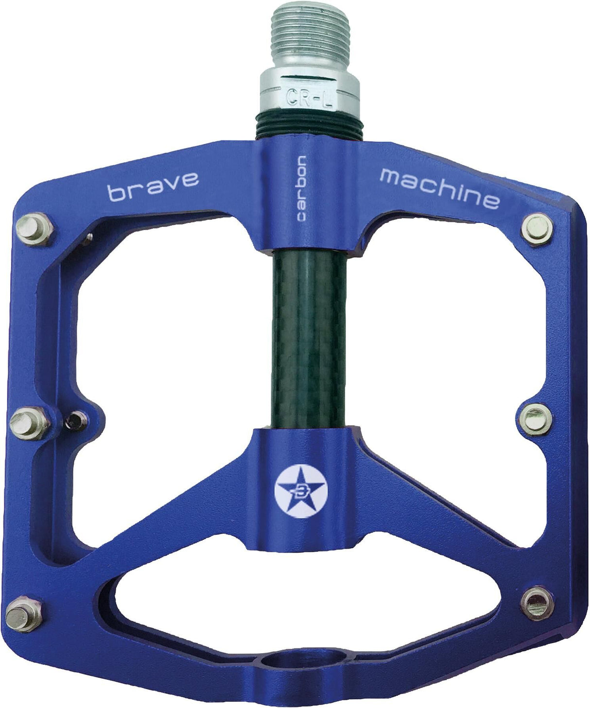 Brave platformpedaal freeride carbon mod. 19 platformpedaal freeride carbon blauw