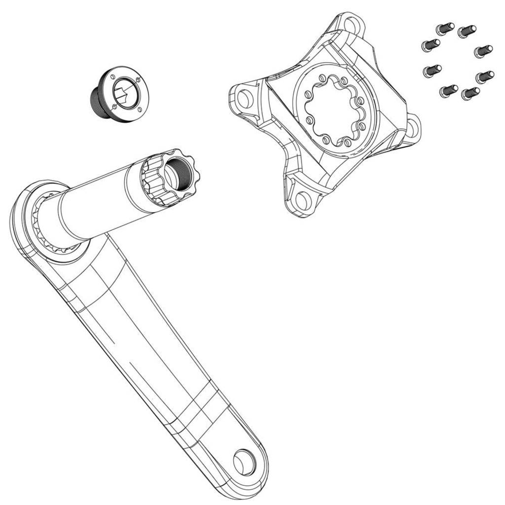 Sram crankbeschermer crank arm protection force xplr e1