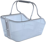 Basil fietsmand cento tech fiber nordlicht mik 21 liter 39 x 24 x 15 cm blauw zilver