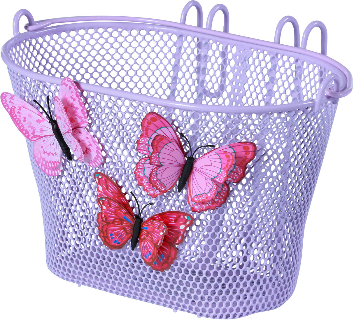 Basil Jasmin Butterfly - kinderfietsmand - voorop of achterop - lila