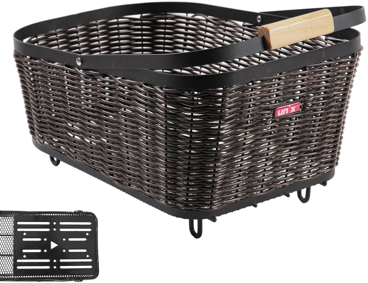 Unix fietsmand, achterop baldo rear basket baldo universal system brown