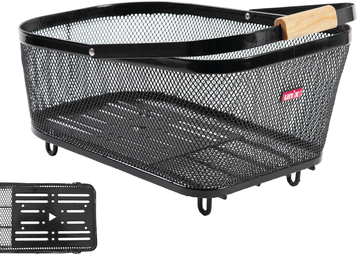 Unix fietsmand, achterop "benito" rear basket unix benito black