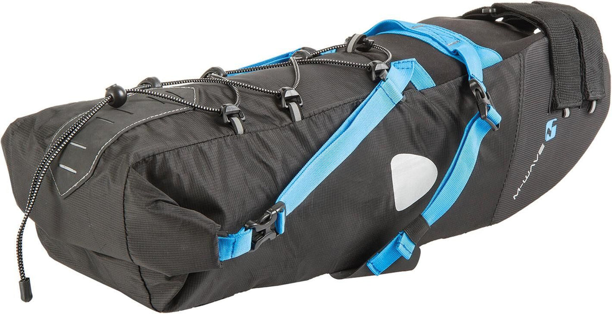 M-Wave Zadeltas BP 11 liter PVC zwart