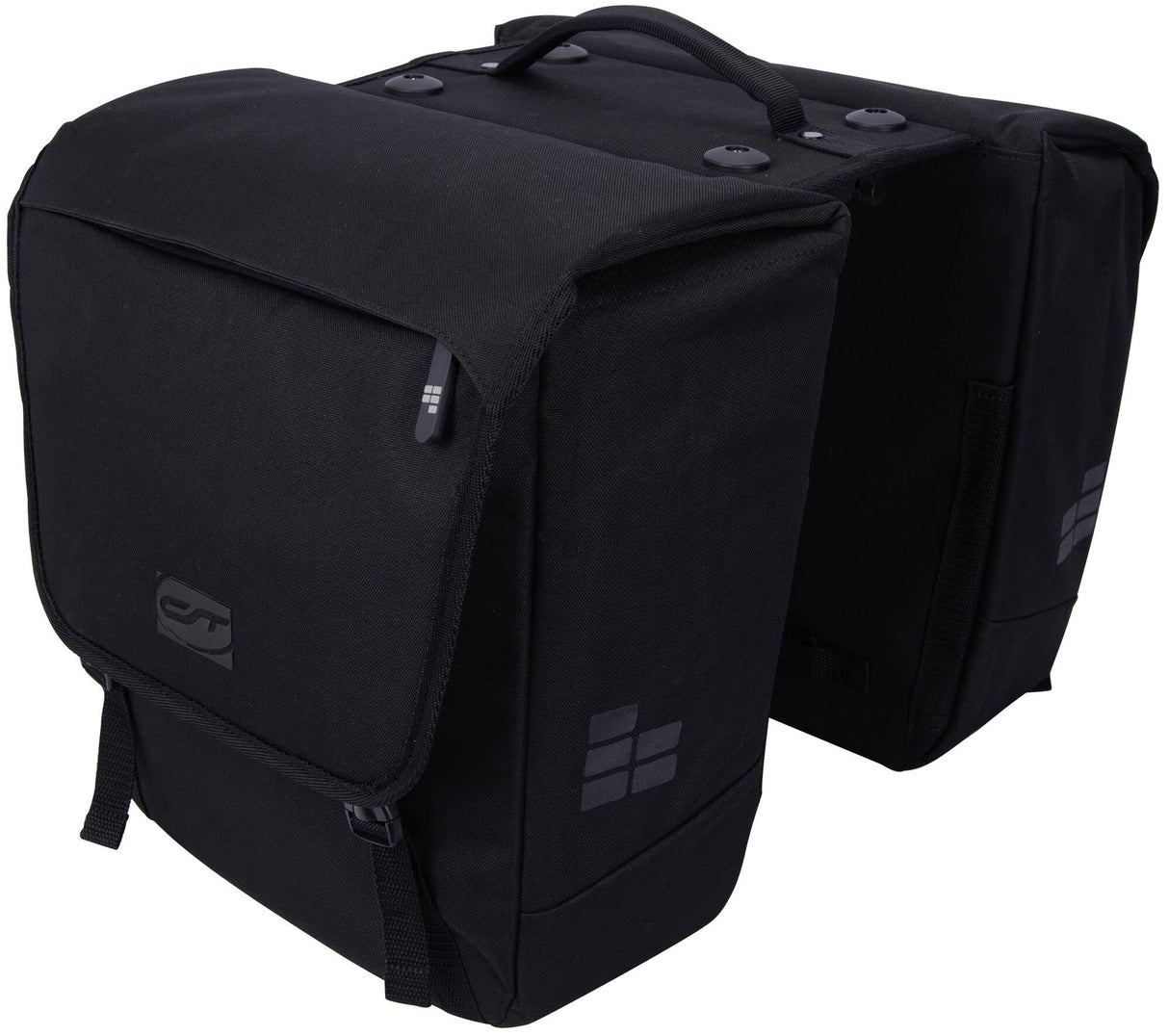 Contec dubbele tas via.tour double mik ct bag via tour double dim black, mik