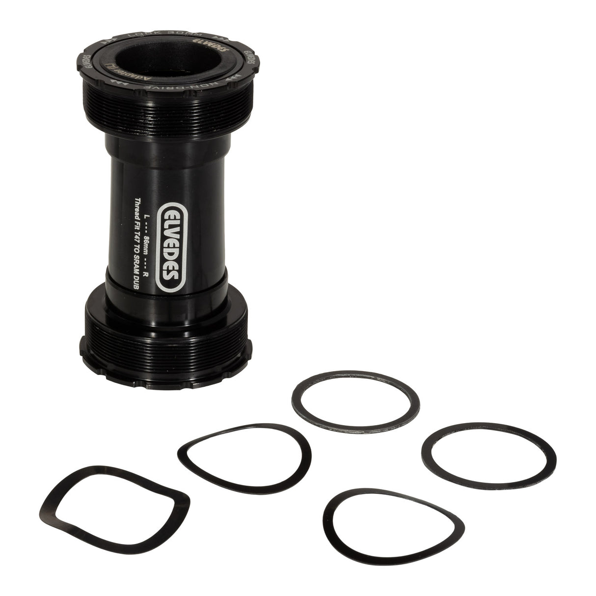 Trapas Elvedes Schroefdraadpassing T47 SRAM DUB intern 86 mm