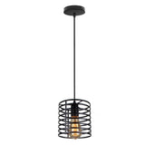 Homestyle pro mk014-b industriële hanglamp 16x19 cm zwart metaal