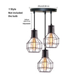 Homestyle pro mk021-b industriële hanglampen zwart metaal