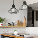 Homestyle pro mk013-b industriële hanglamp 23x20 cm zwart metaal