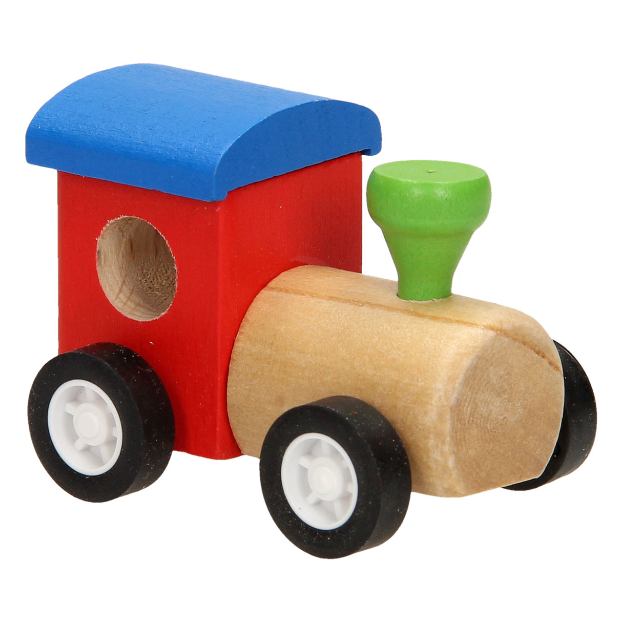 Houten trein met wegtape, 8mtr