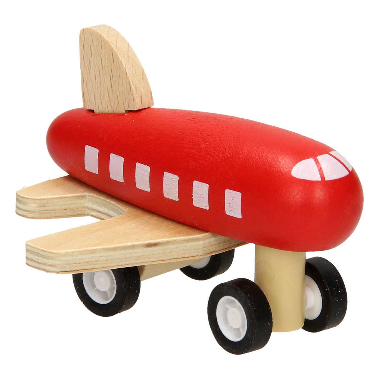 Houten vliegtuig met wegtape, 8mtr