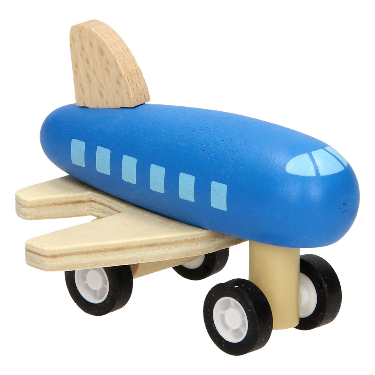 Houten vliegtuig met wegtape, 8mtr