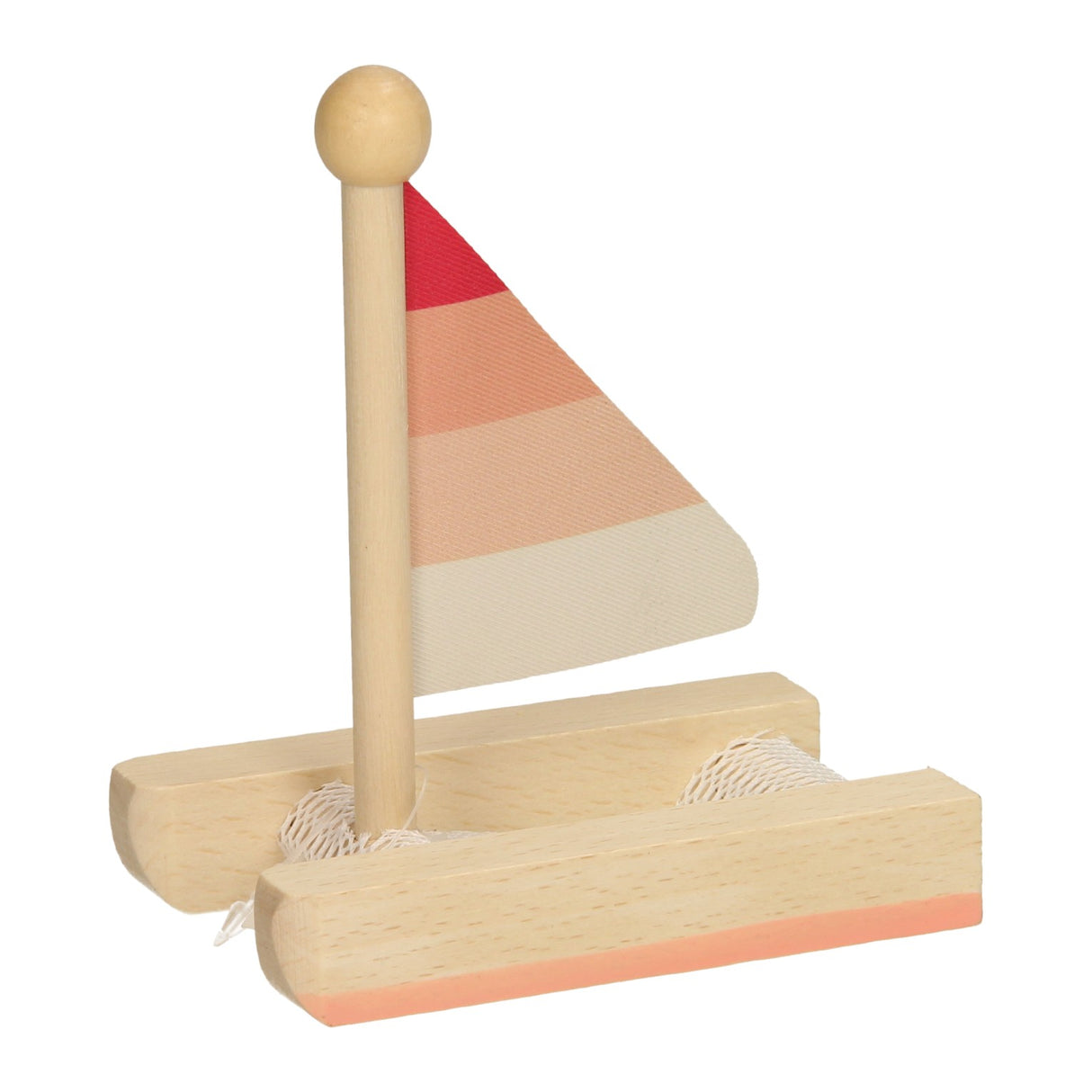 Catamaran hout -rood