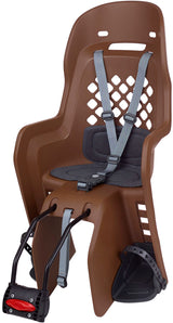 Polisport achterzitje Joy frame bev. bruin donker grijs