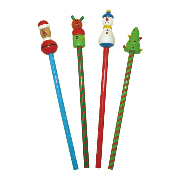 Houten potlood kerst